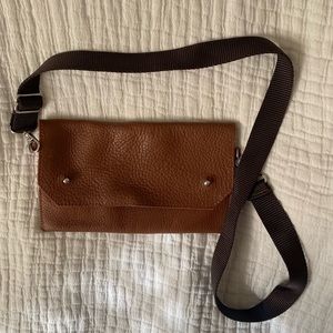 Jesse&Co Cognac Leather Belt Bag